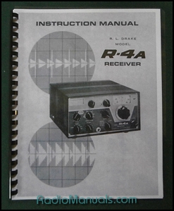 Drake R-4A Instruction manual: 11" x 17" Foldout Schematic - Click Image to Close